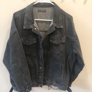 Black denim jacket